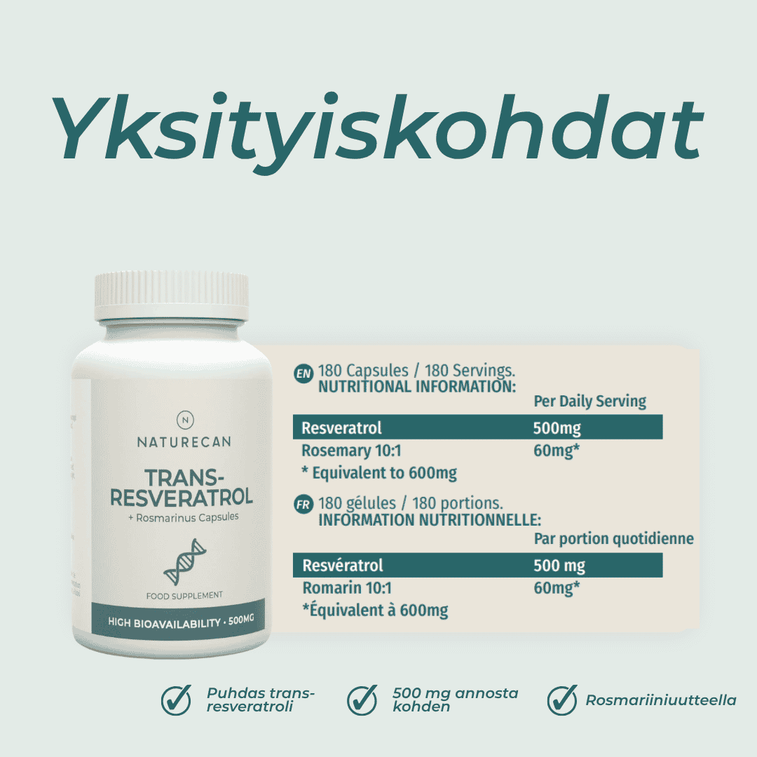 yksityiskohdat Resveratroli
