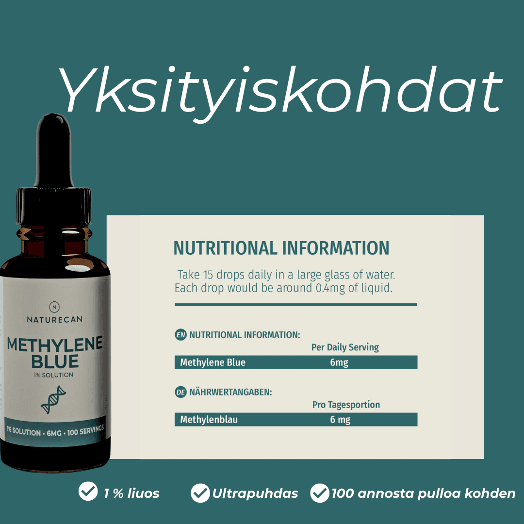 Metyleenisininen yksityiskohdat