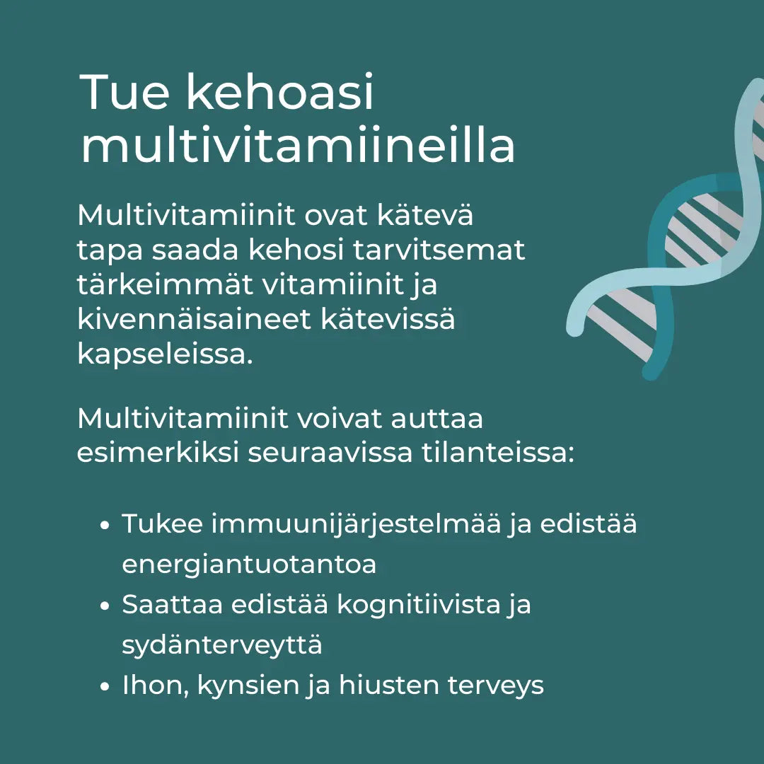 Multivitamiinit tukena terveyteen
