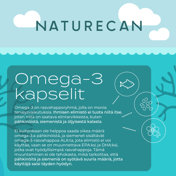 Omega-3 kapselit levästä