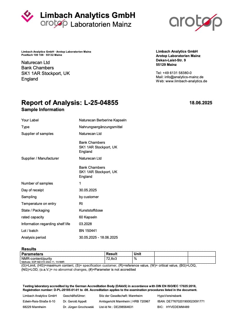 Laboratorioraportti Berberiini