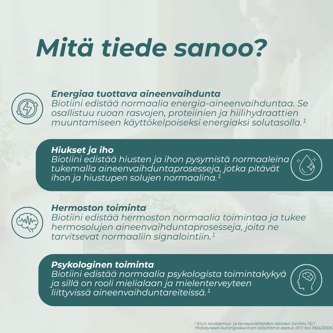 biotiini ja energia
