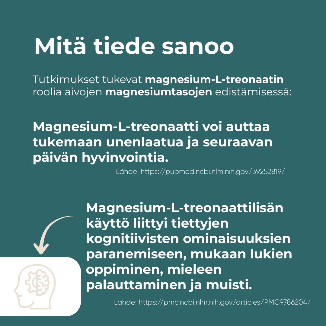Mitä tiede sanoo magnesium L-Treonaatista