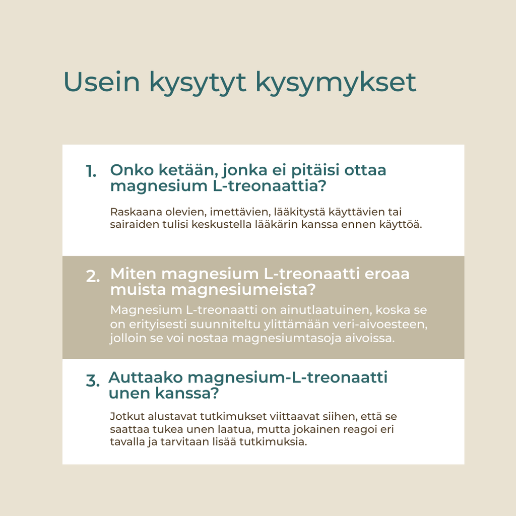 Vaikuttaako Magnesium L-Treonaatti uneen