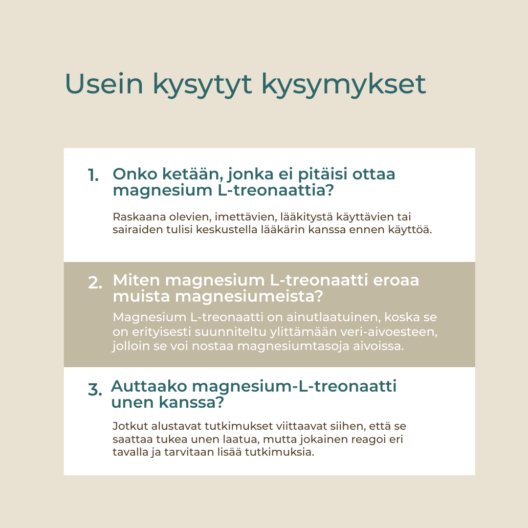 Vaikuttaako Magnesium L-Treonaatti uneen