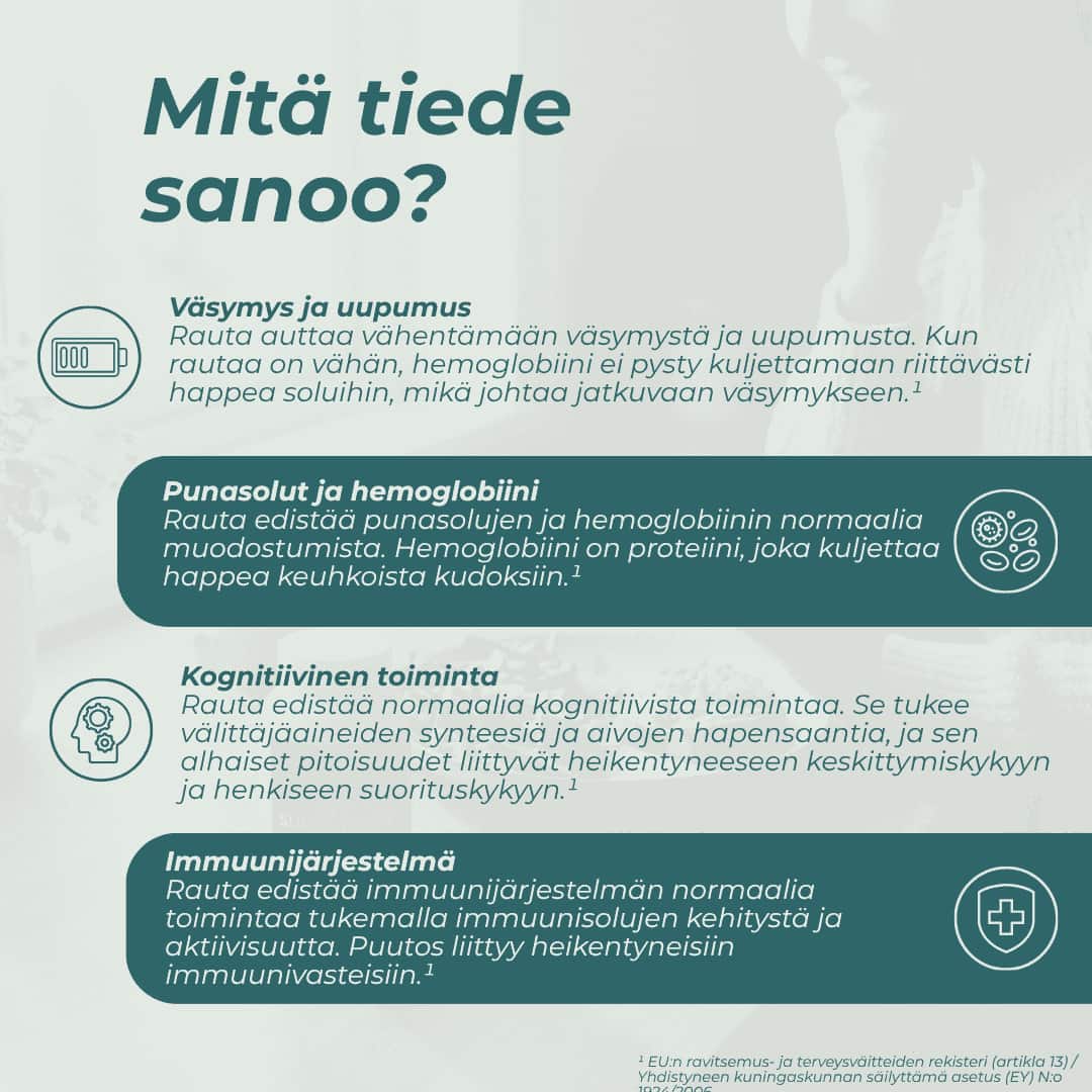 Rautalisä hyödyt