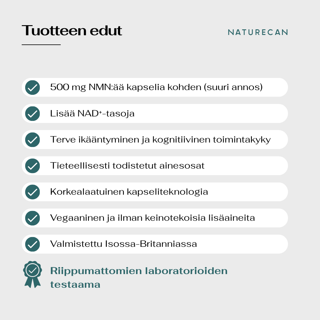 nmn toutteen edut