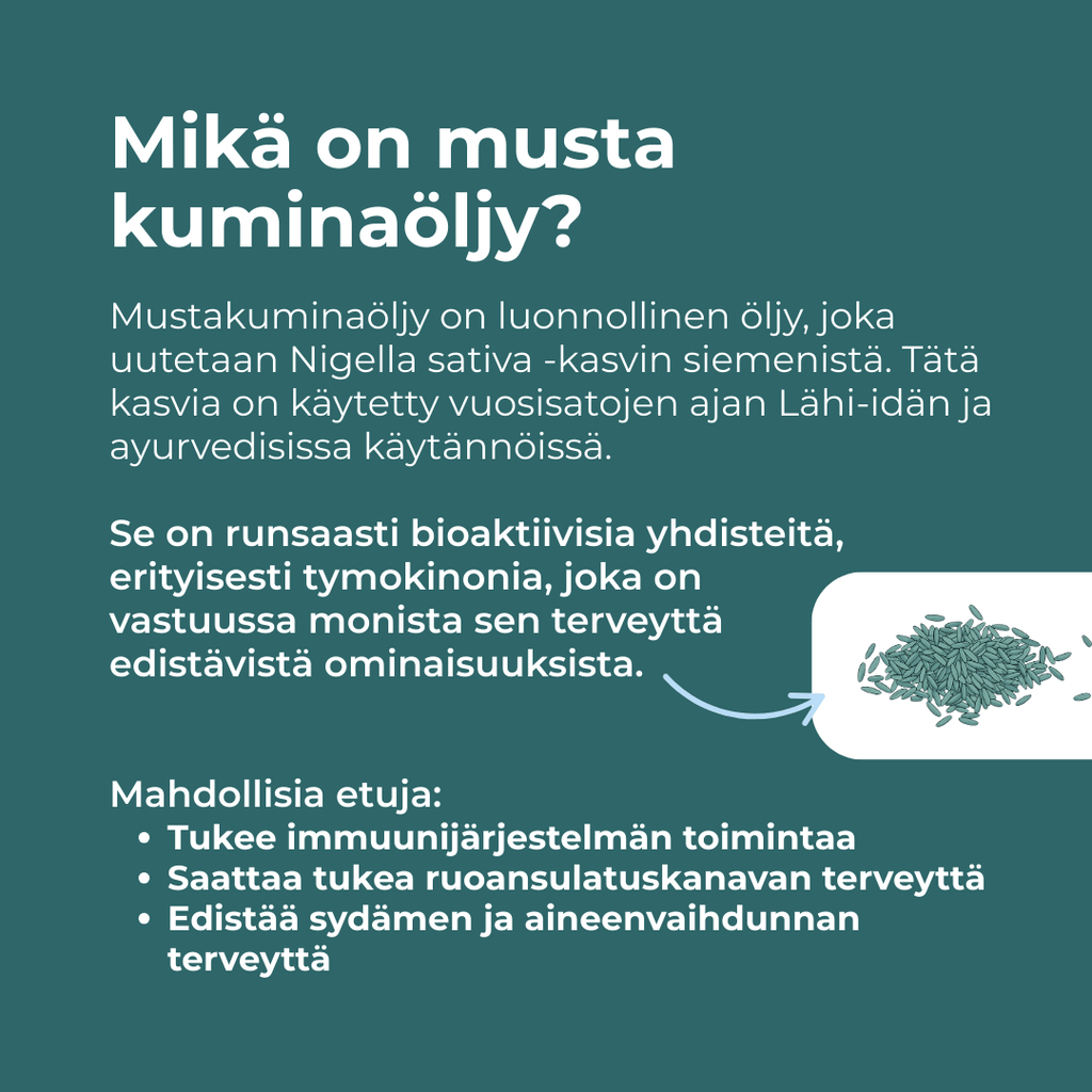 mustakumina siemenet