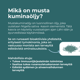 mustakumina siemenet