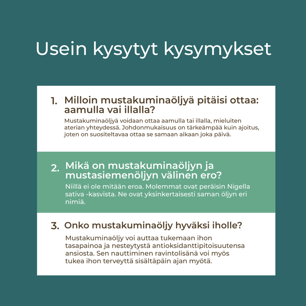 mustakuminaöljy hyödyt