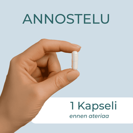 mustakuminaöljy annostelu