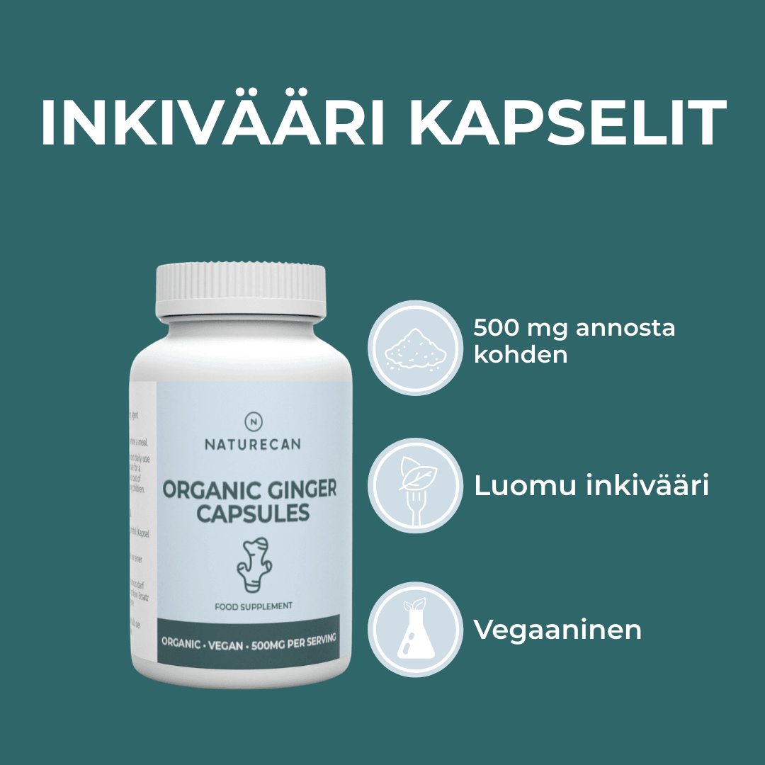 luomu Inkivääri Kapselit