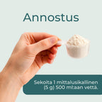 Annostus Pitkäikäisyyden tukijauhe