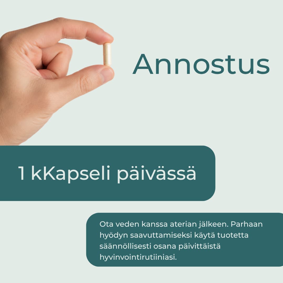 NMN annostus, yksi kapseli päivässä