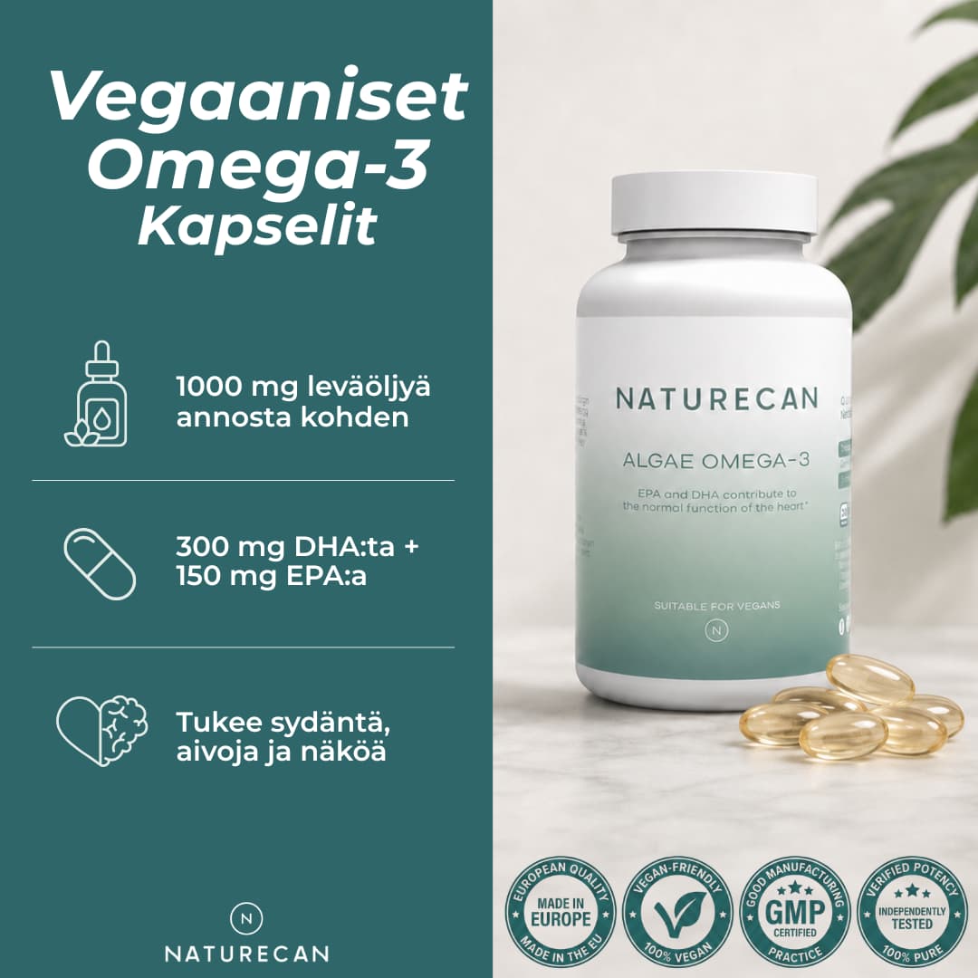 Naturecanin Vegaaniset Omega-3 Kapselit