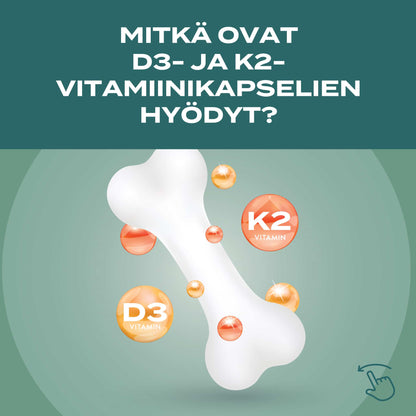 D3 & K2-vitamiini hyödyt