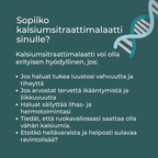 Sopiiko kalsiumsitraattimalaatti sinulle