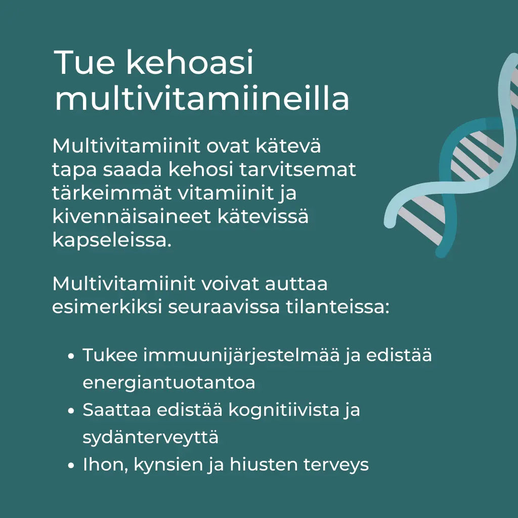 Multivitamiinit tukena terveyteen