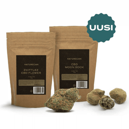 CBD-Kukka premiumpaketti kahdella eri maulla