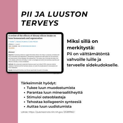 pii ja luuston terveys