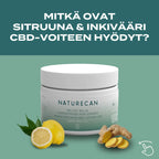 Sitruuna- ja inkivääri CBD-voide