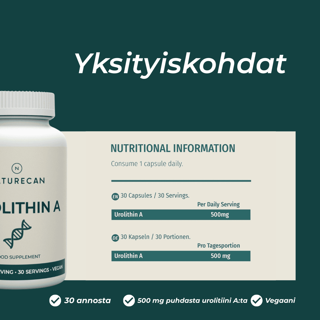 Urolitiini A yksityiskohdat 