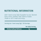 nutritional information MSM