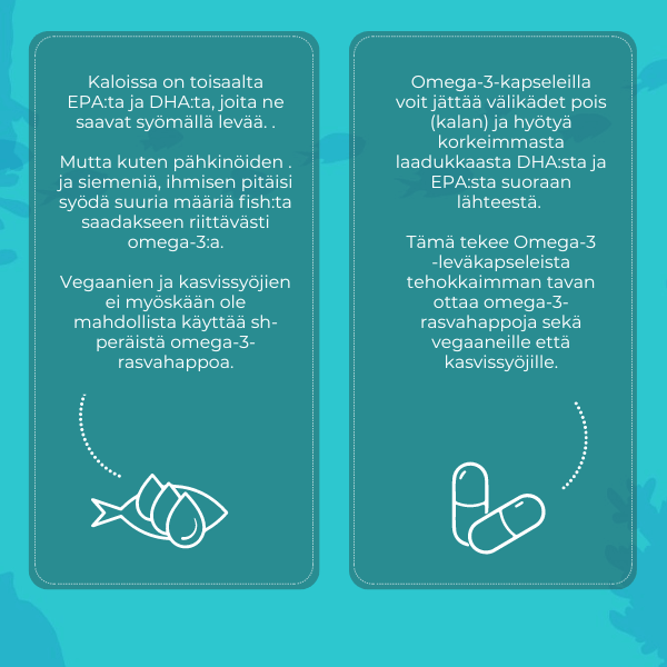 Omega-3 kapselit levästä