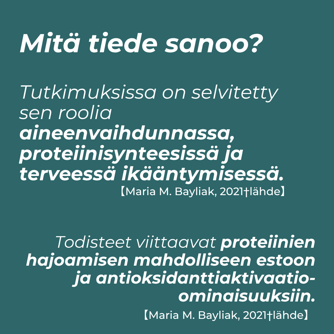 mitä tiede sanoo kalsium alfa ketoglutaraattista