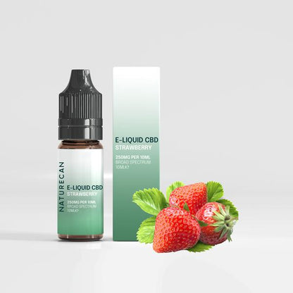 CBD-vape E-neste-250 (2.5%)-mansikka