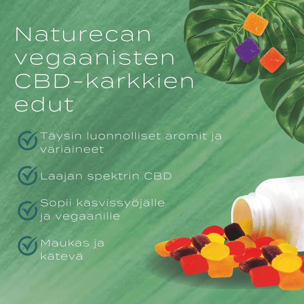 vegaaniset cbd-karkit naturecan